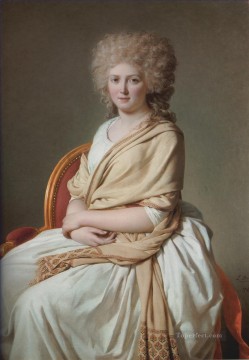  Marie Lienzo - Retrato de Anne Marie Louise Thelusson Neoclasicismo Jacques Louis David